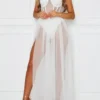 2024 Fashion Mesh Sheer Bodysuit Dress